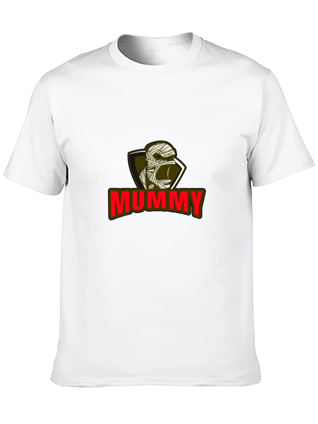 Mummy Graphic Tee - Black Cotton Blend T-Shirt