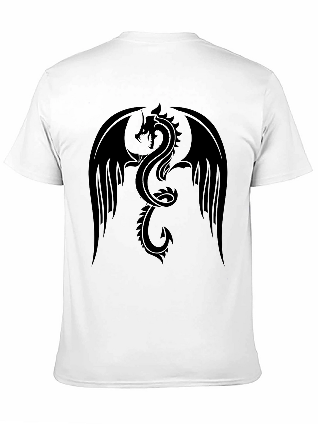 Mens Black Dragon Graphic T-Shirt