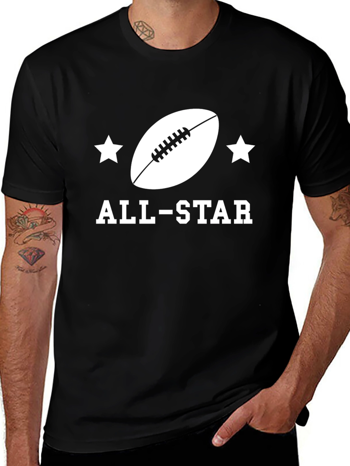 All-Star Football Graphic Tee - Sporty Style