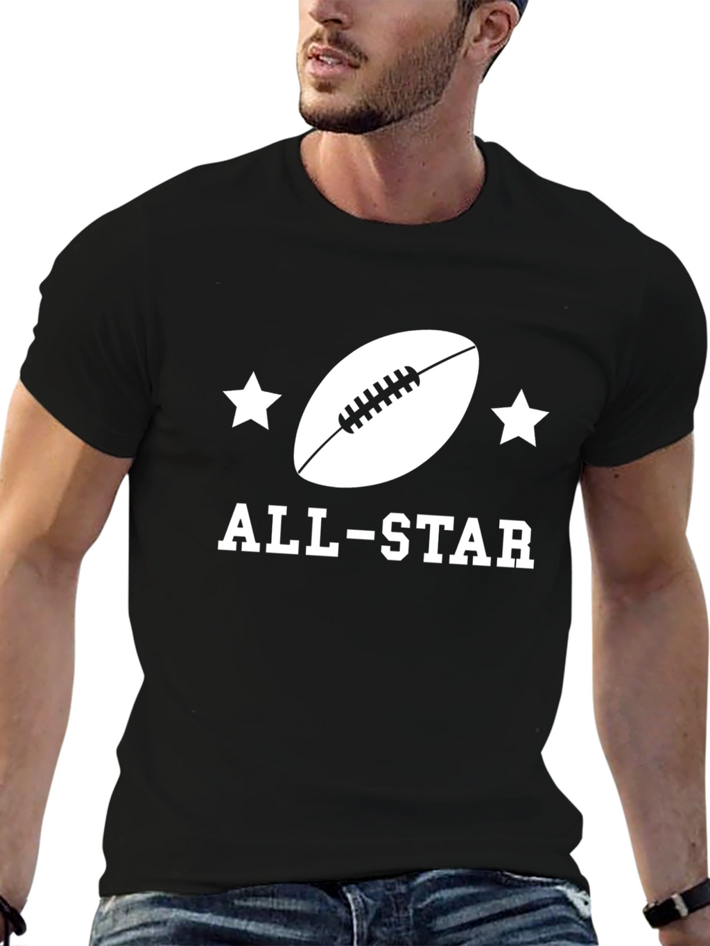 All-Star Football Graphic Tee - Sporty Style
