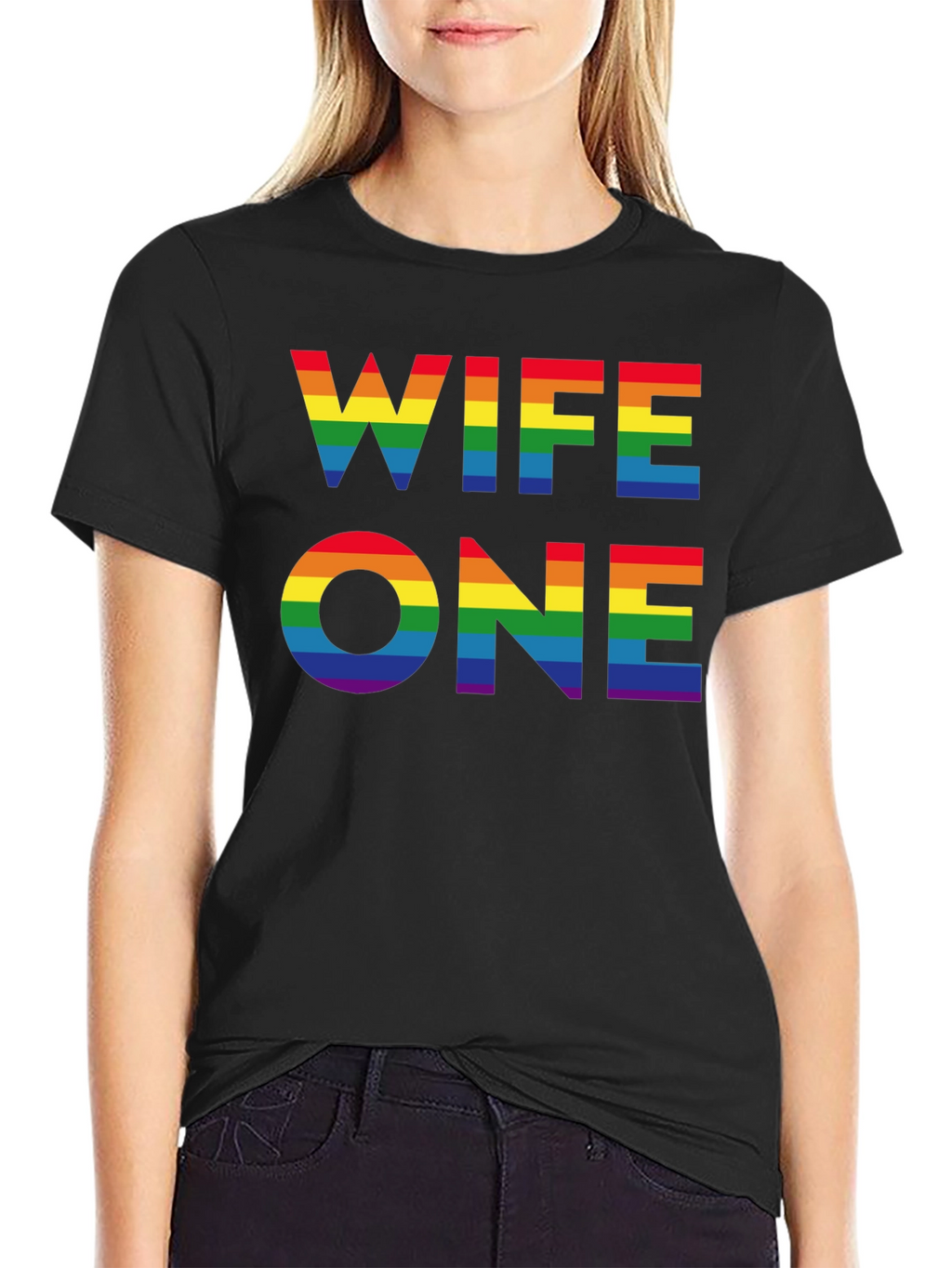 Wife One Rainbow LGBTQ Pride T-Shirt