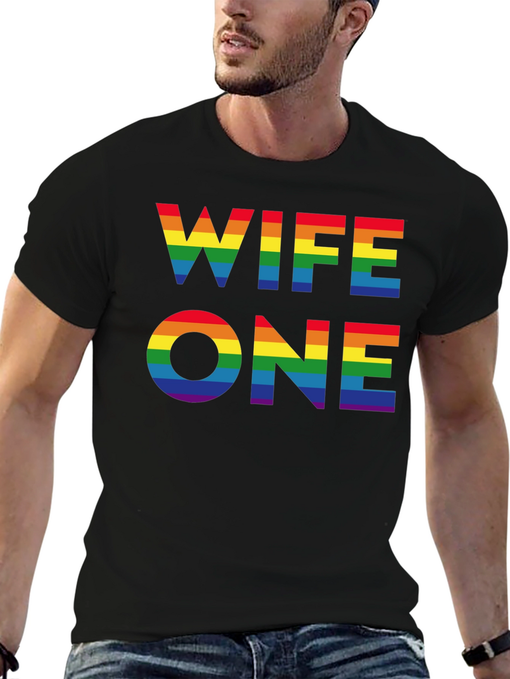 Wife One Rainbow LGBTQ Pride T-Shirt