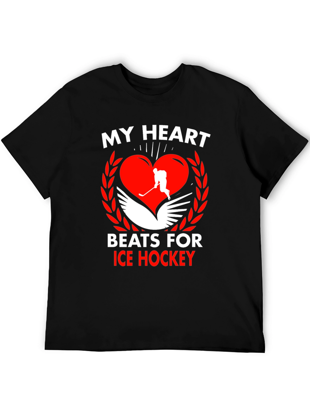 My Heart Beats for Ice Hockey T-Shirt