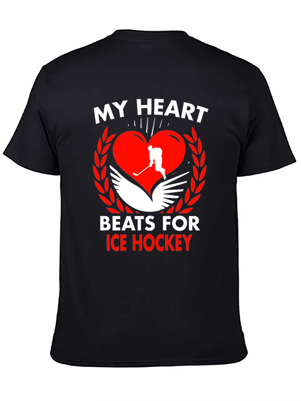 My Heart Beats for Ice Hockey T-Shirt