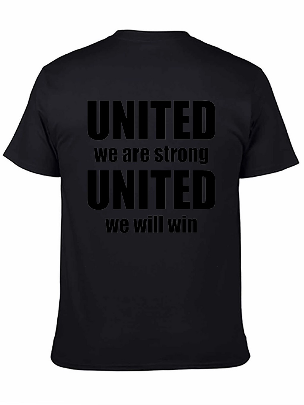 United We Stand Strong Mens Black T-Shirt