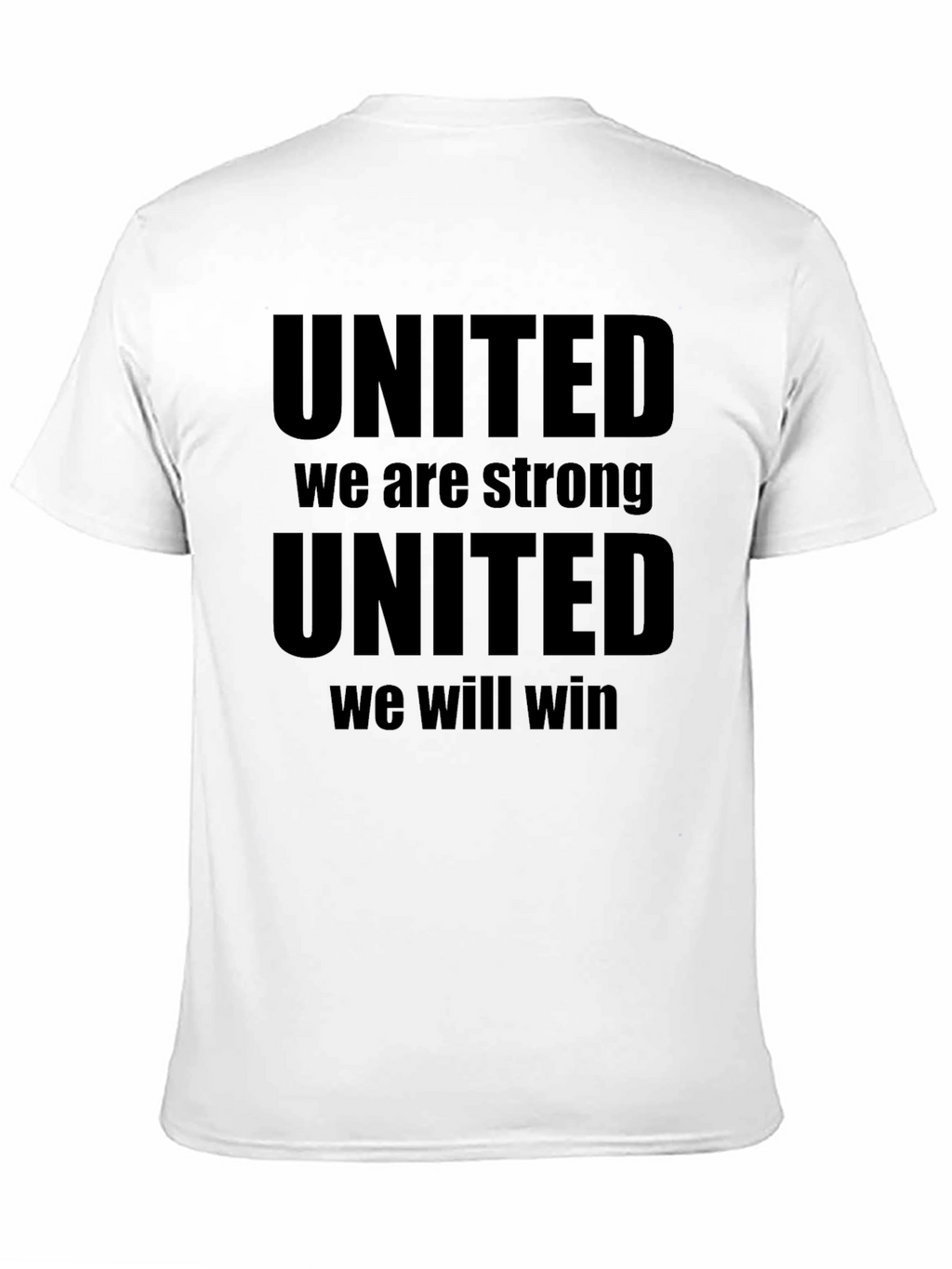 United We Stand Strong Mens Black T-Shirt
