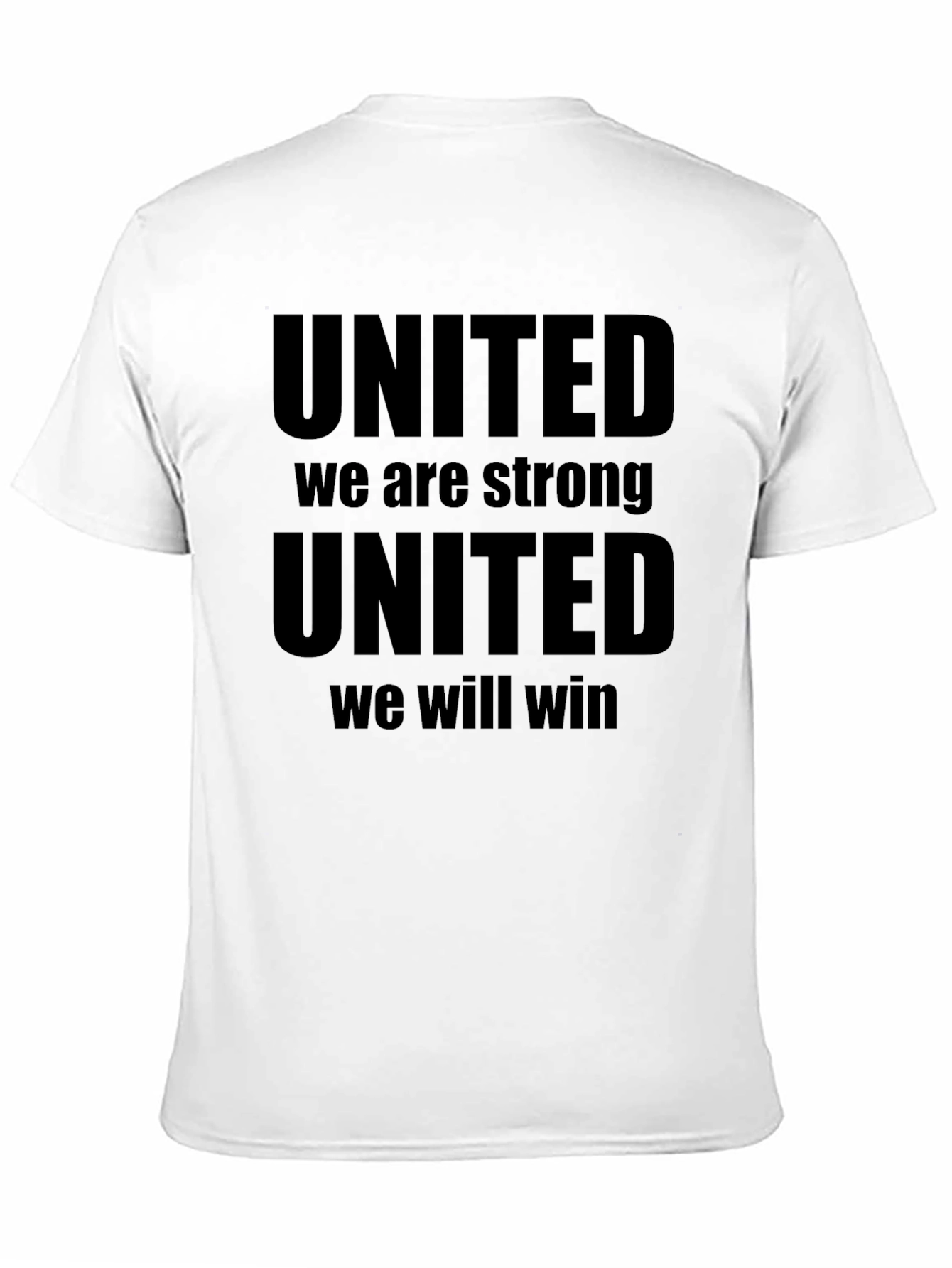 United We Stand Strong Mens Black T-Shirt
