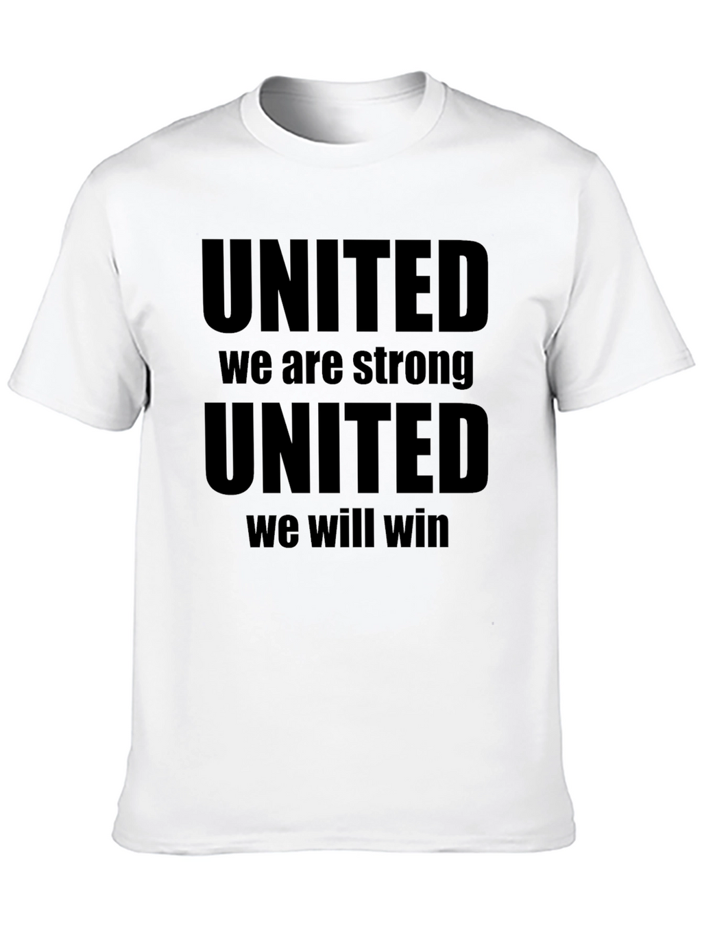 United We Stand Strong Mens Black T-Shirt