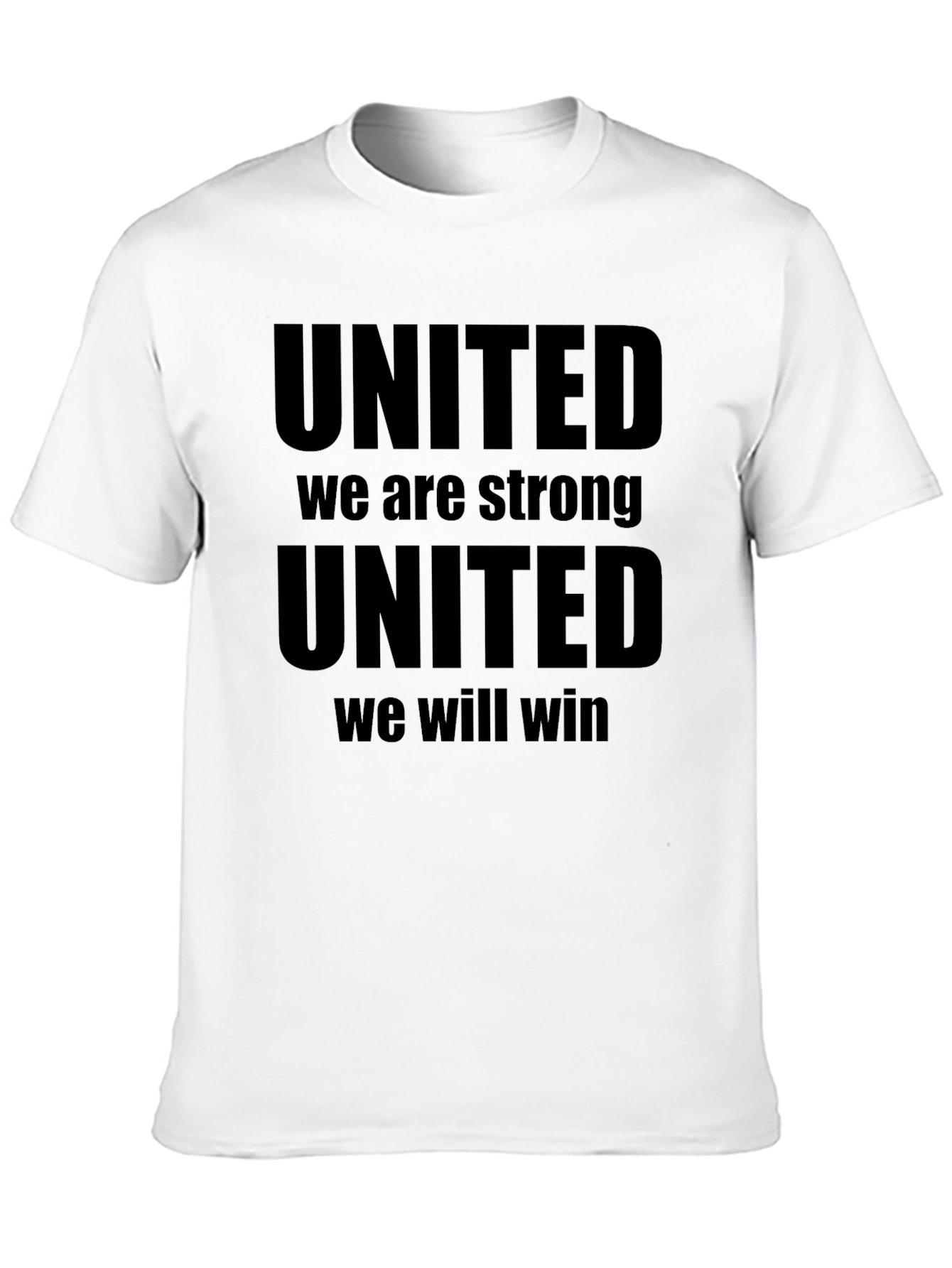 United We Stand Strong Mens Black T-Shirt