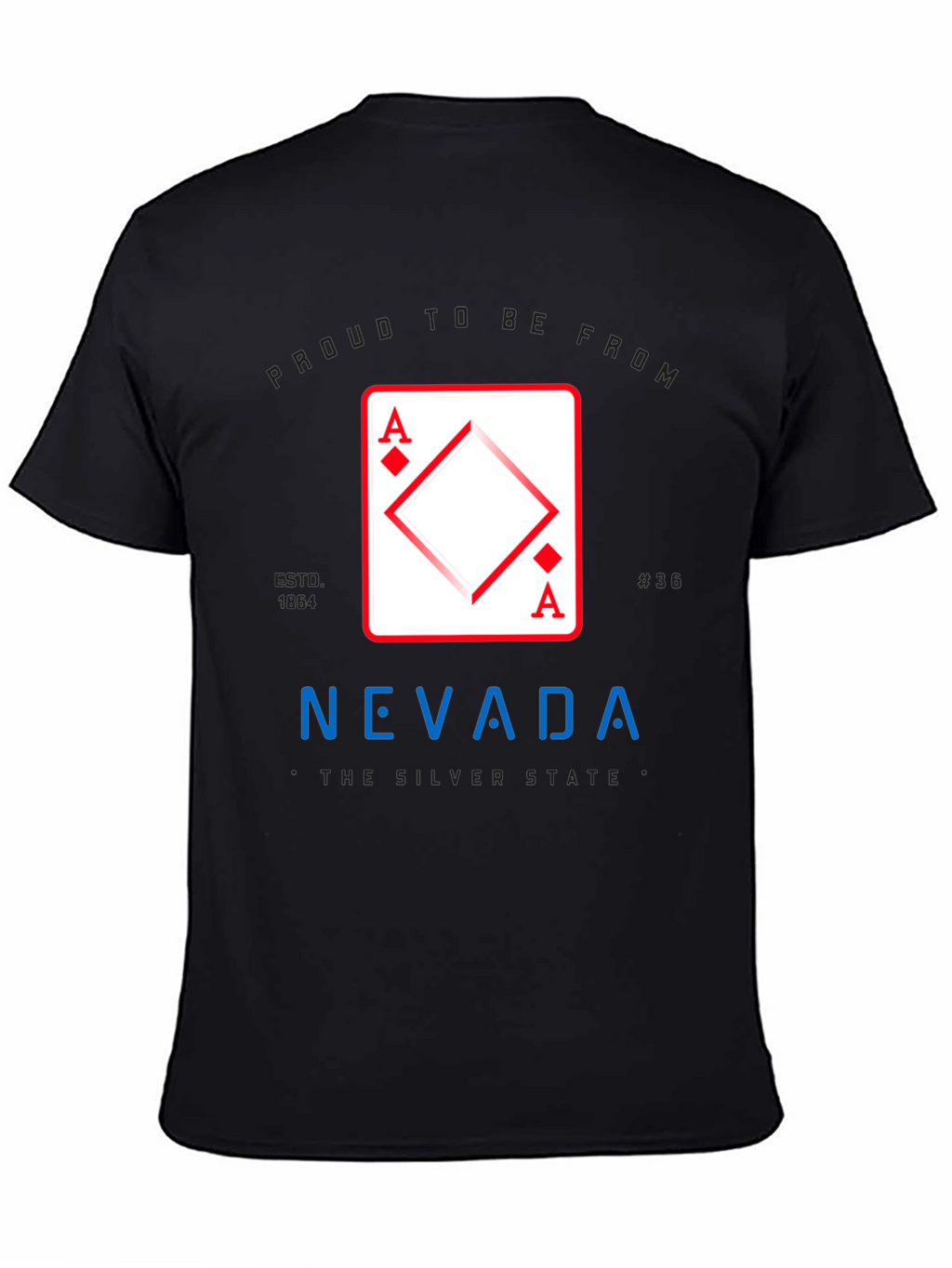 Nevada Ace of Diamonds Graphic T-Shirt