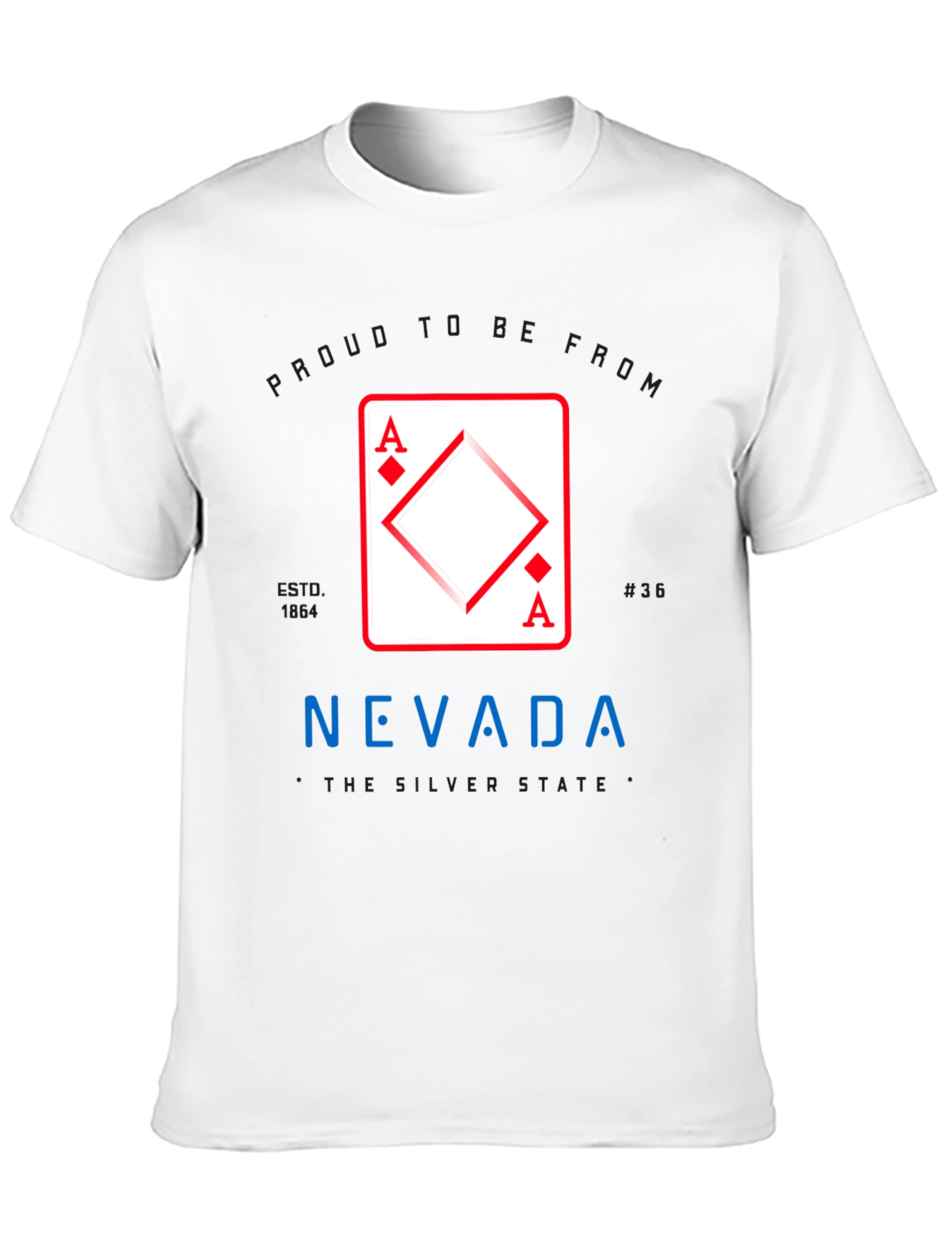 Nevada Ace of Diamonds Graphic T-Shirt
