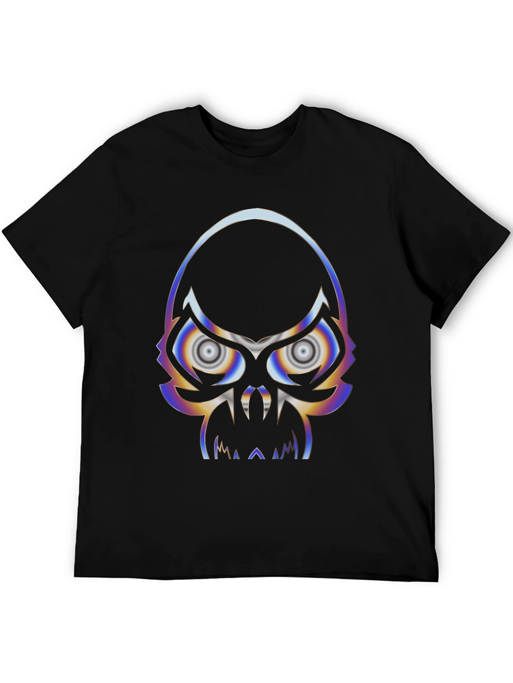 Psychedelic Skull Graphic T-Shirt