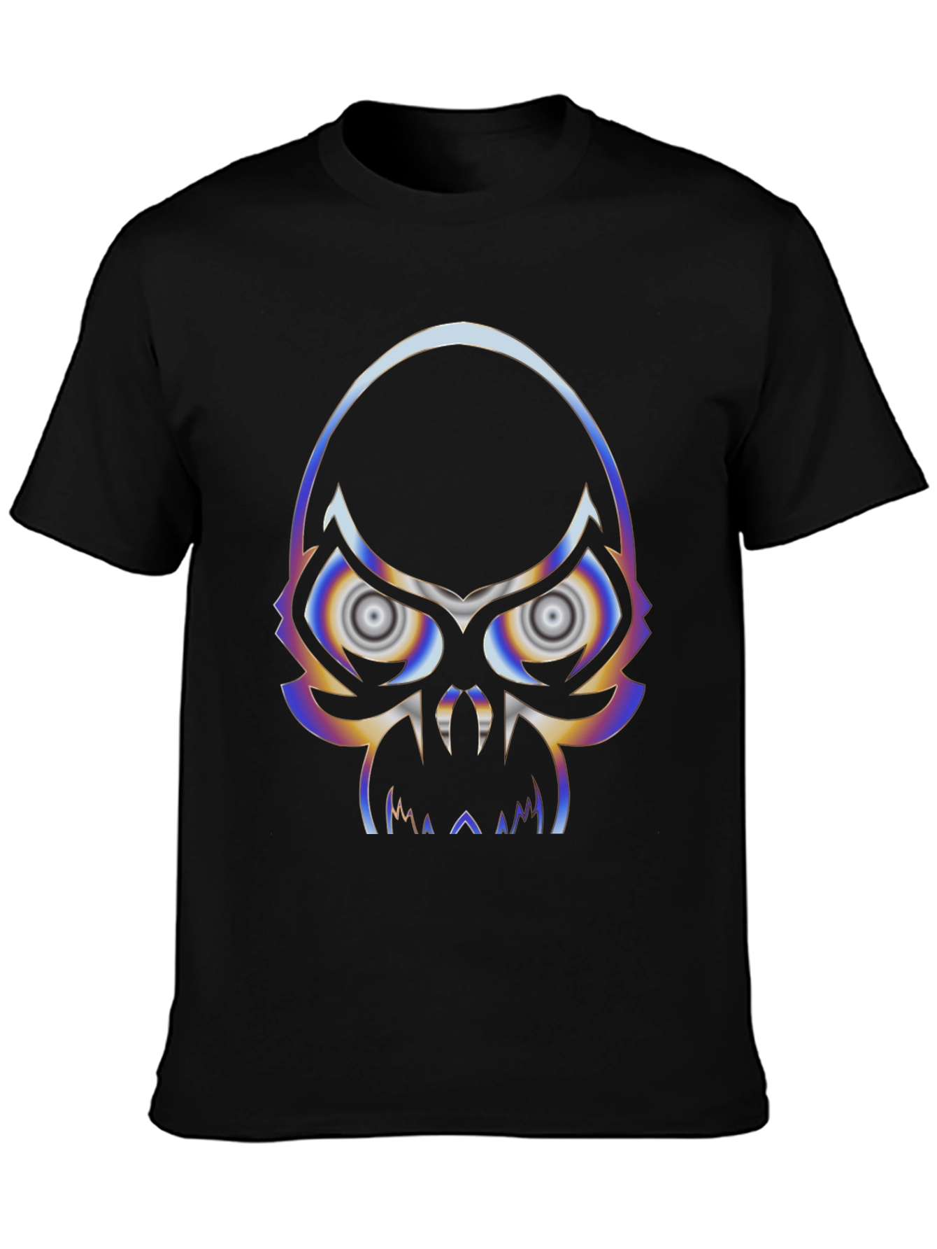 Psychedelic Skull Graphic T-Shirt