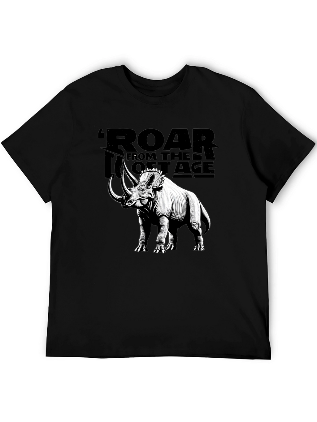 Roar from the Lost Age Triceratops Graphic T-Shirt