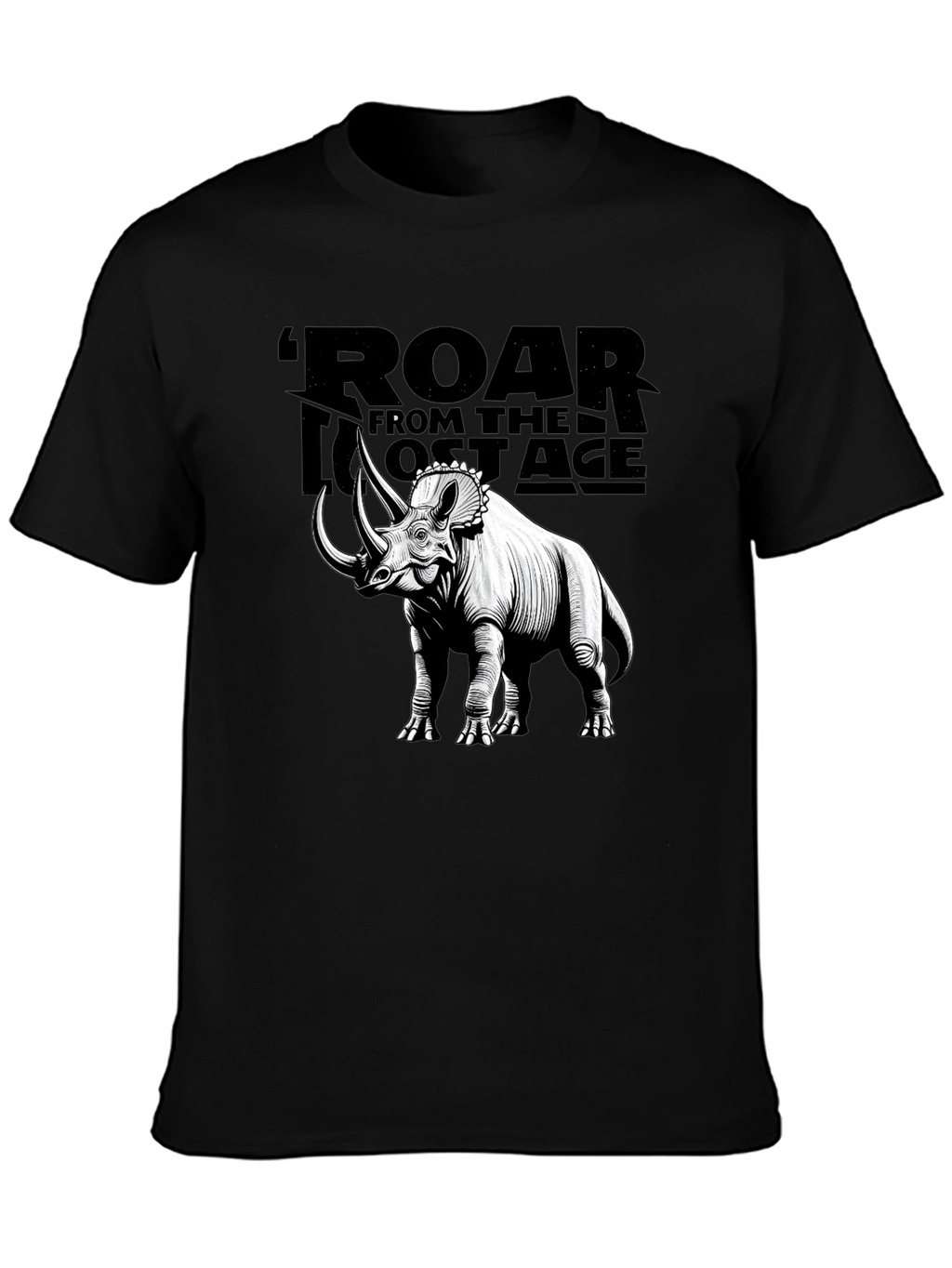 Roar from the Lost Age Triceratops Graphic T-Shirt