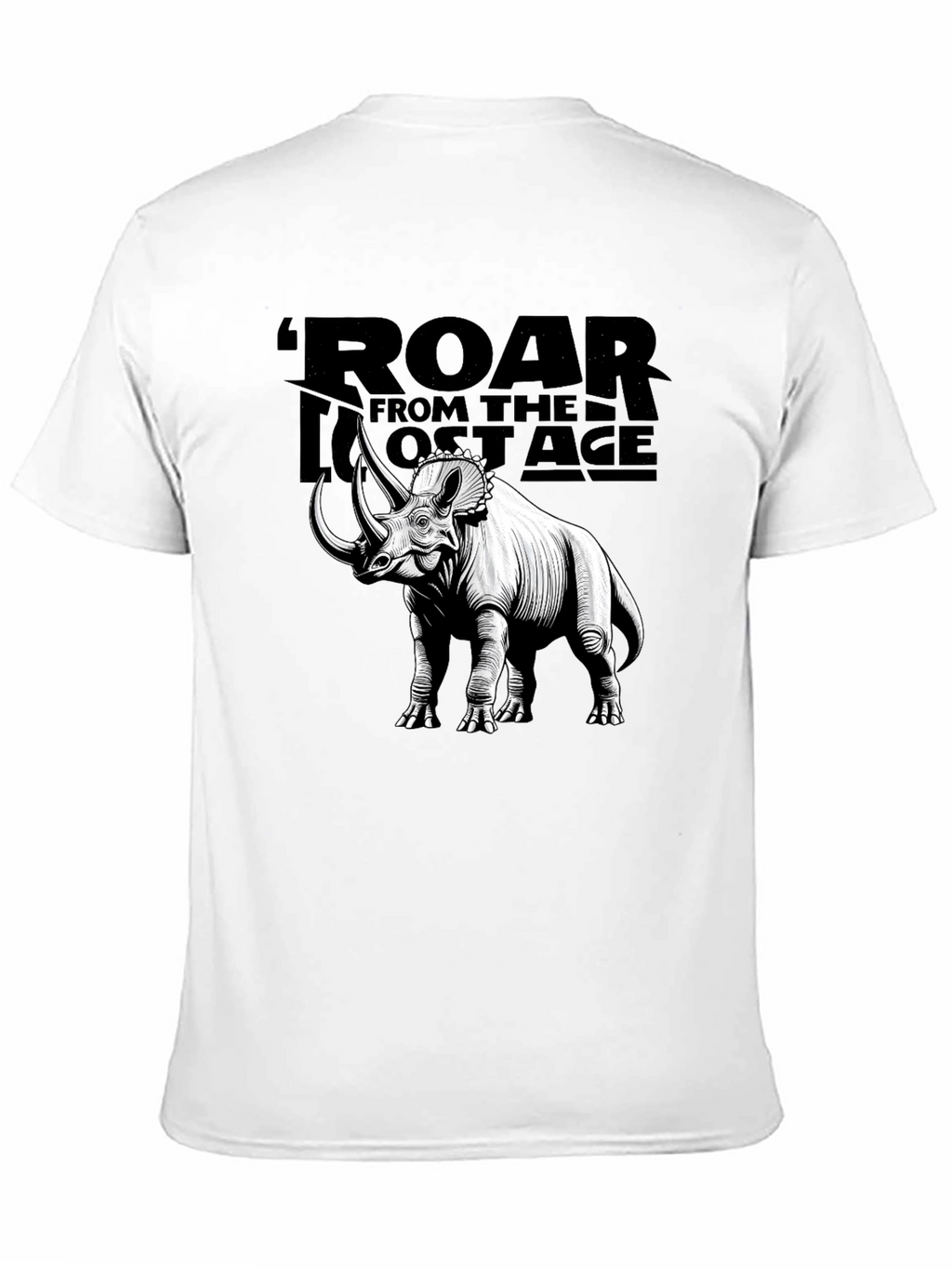 Roar from the Lost Age Triceratops Graphic T-Shirt