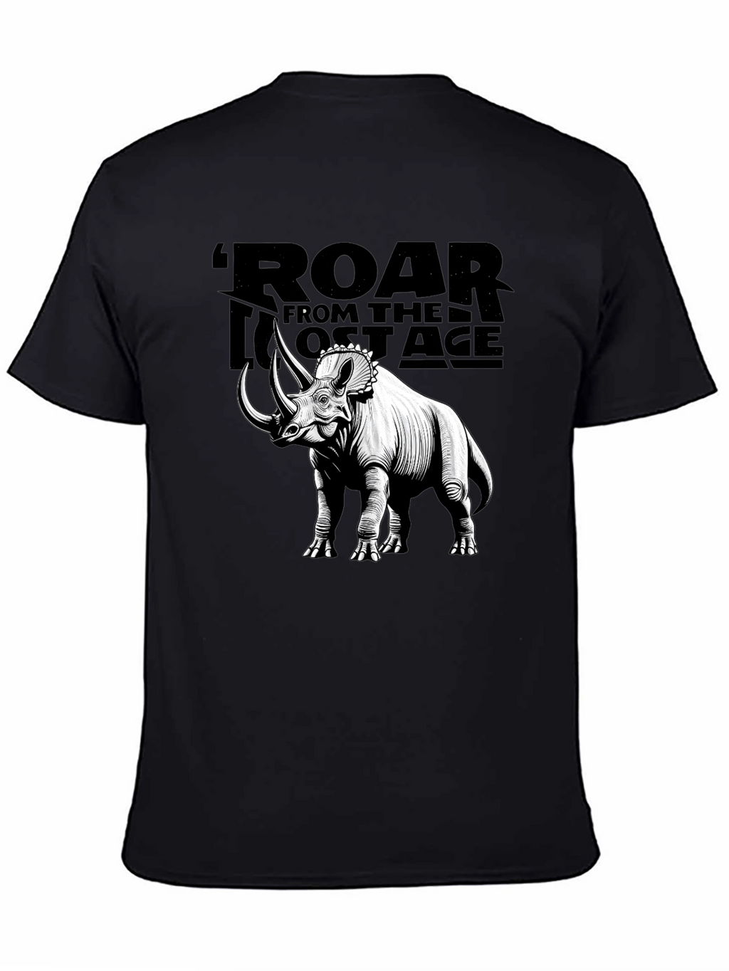 Roar from the Lost Age Triceratops Graphic T-Shirt
