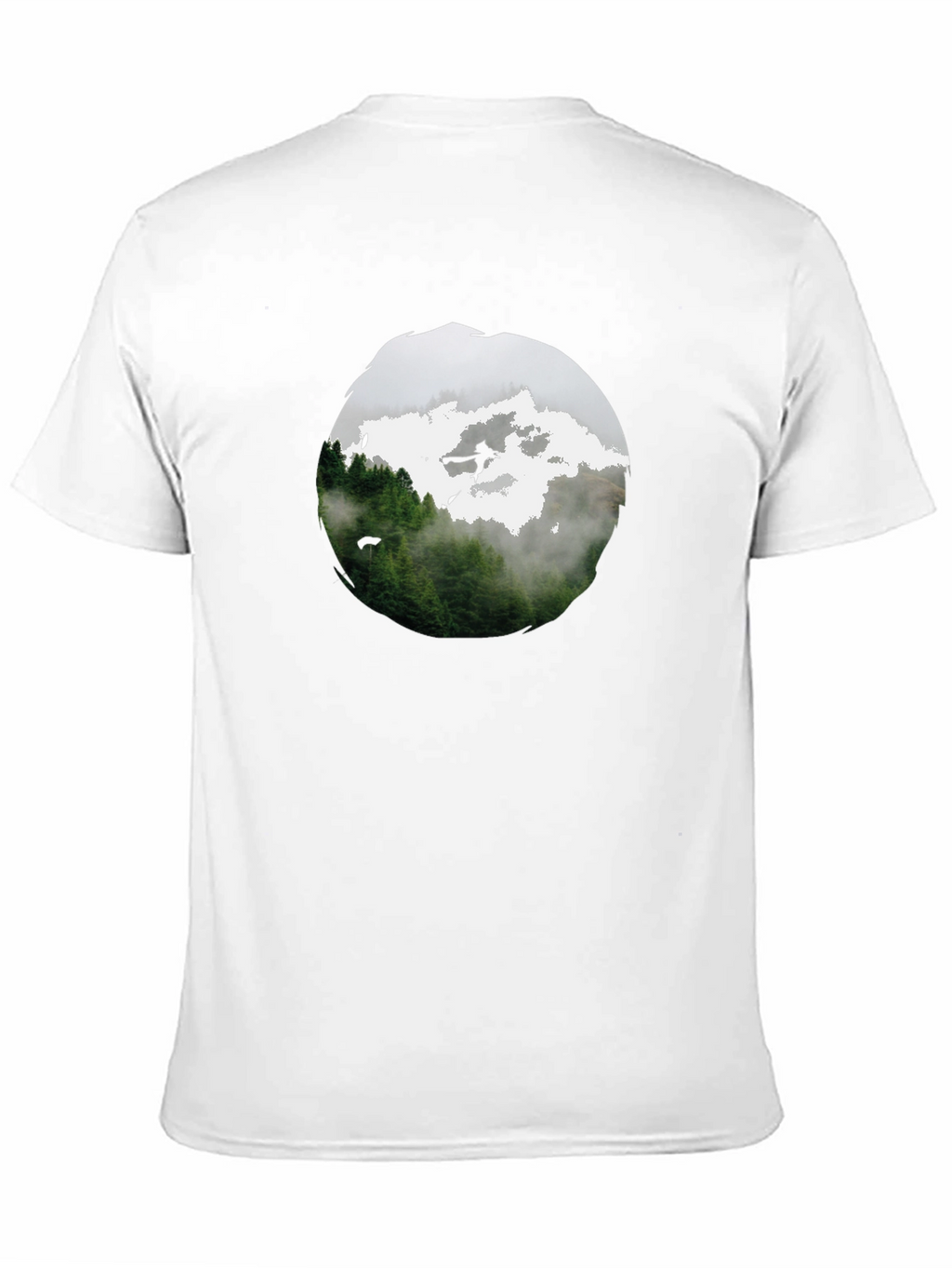Nature Scene Black T-Shirt