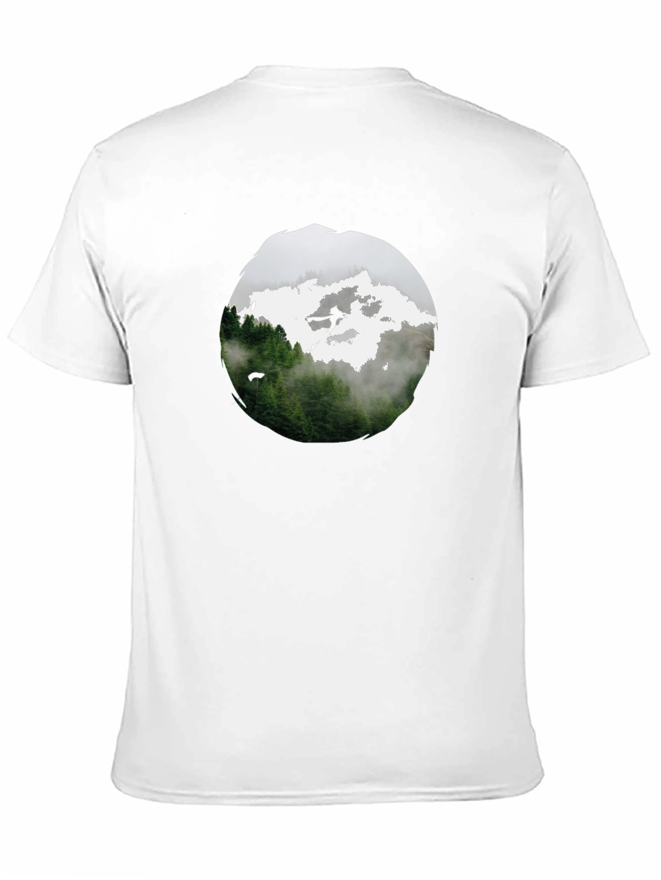 Nature Scene Black T-Shirt