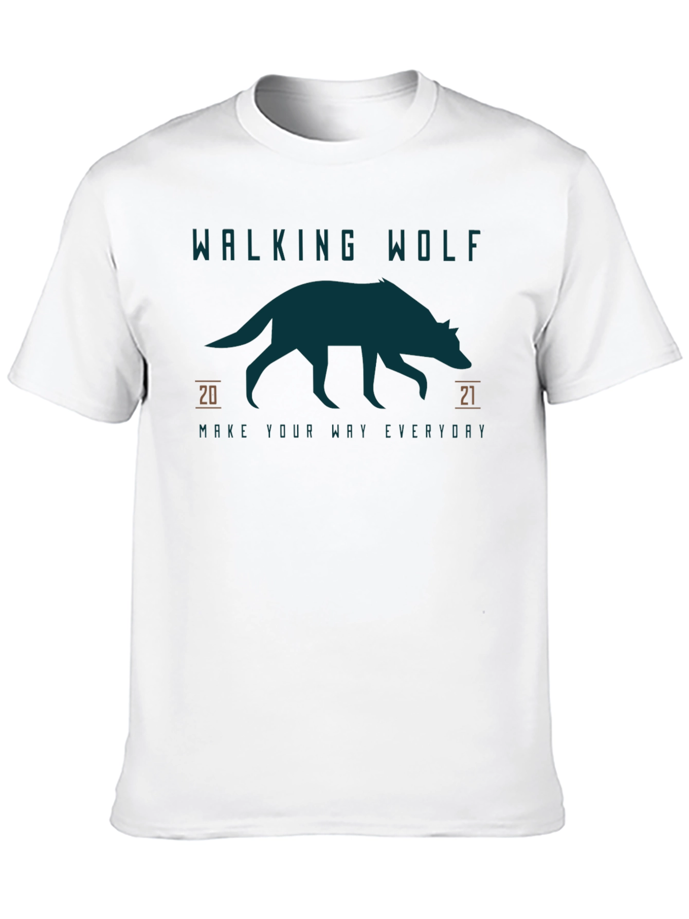 Walking Wolf Graphic Tee - Everyday Style
