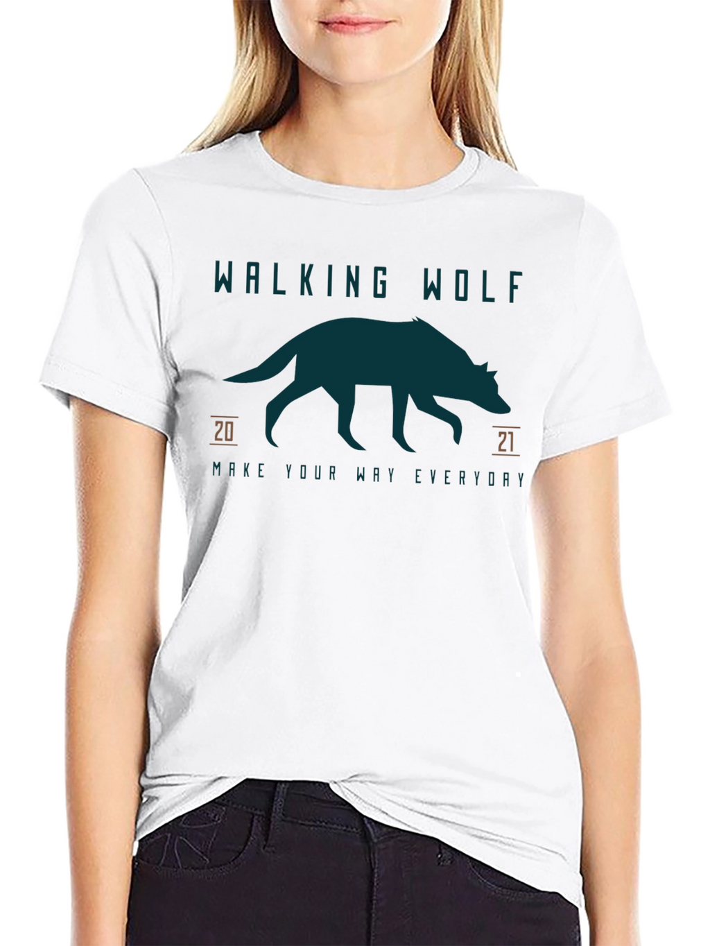 Walking Wolf Graphic Tee - Everyday Style