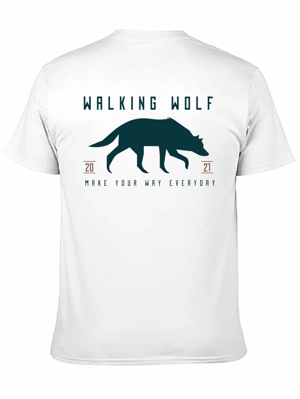 Walking Wolf Graphic Tee - Everyday Style
