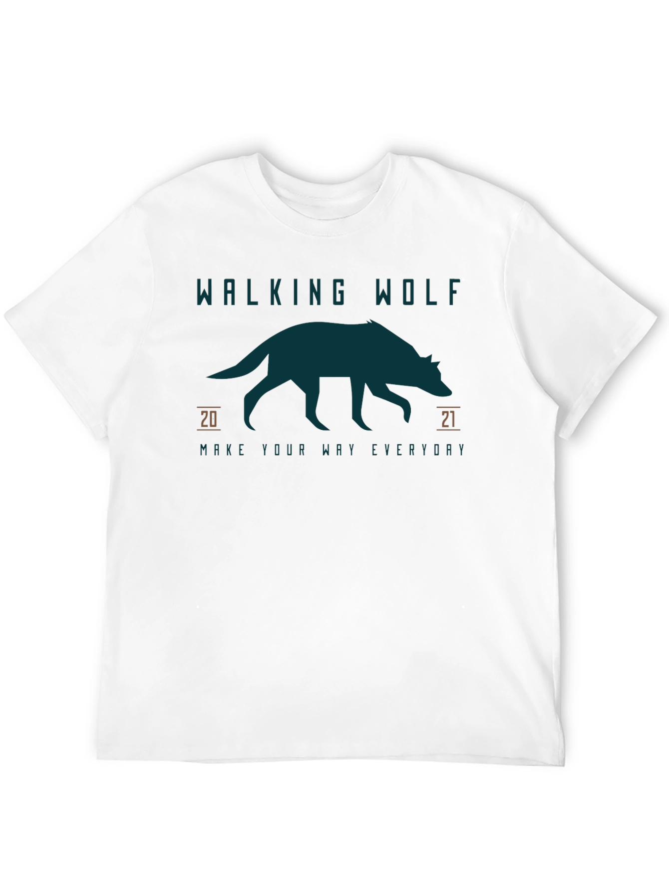 Walking Wolf Graphic Tee - Everyday Style