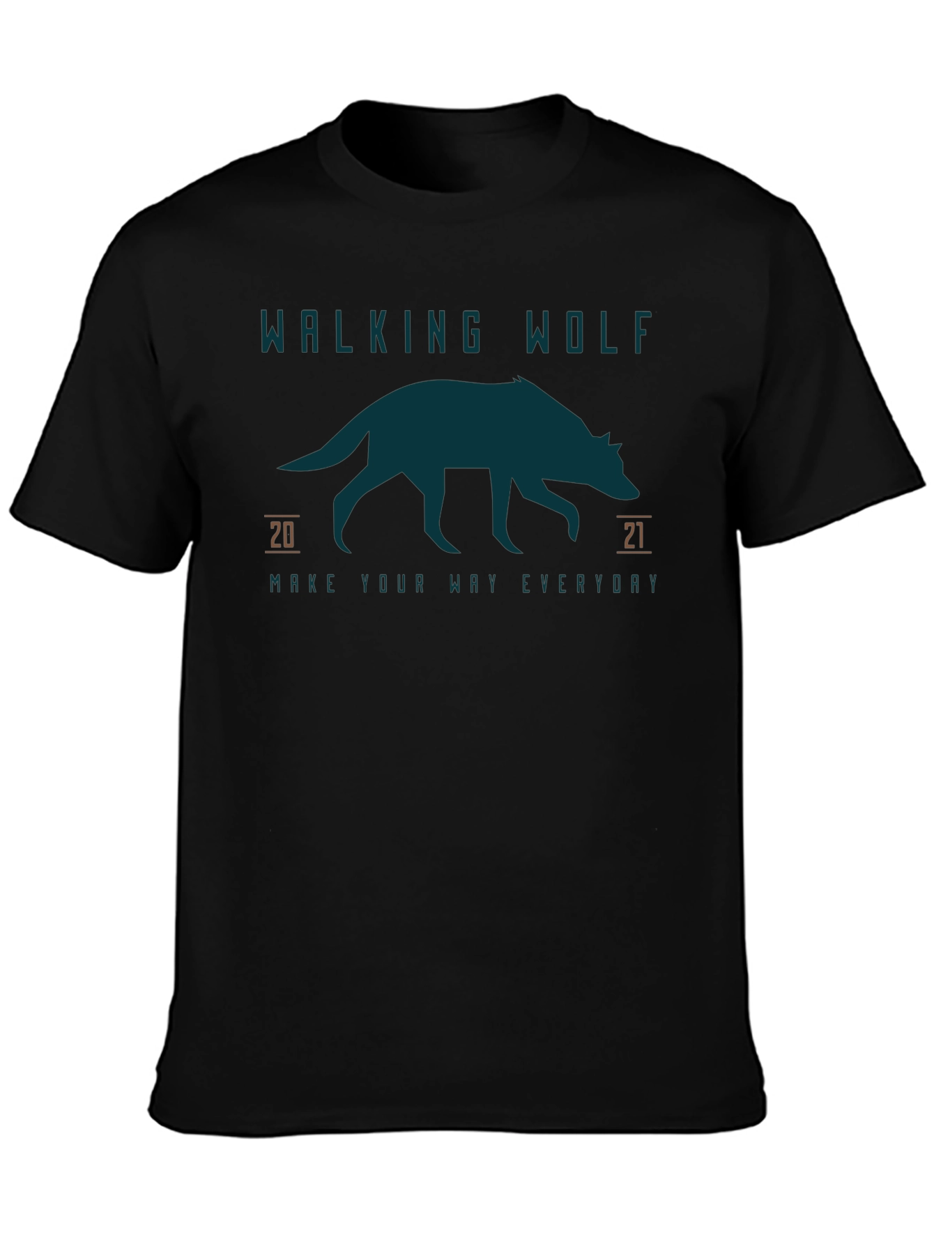 Walking Wolf Graphic Tee - Everyday Style
