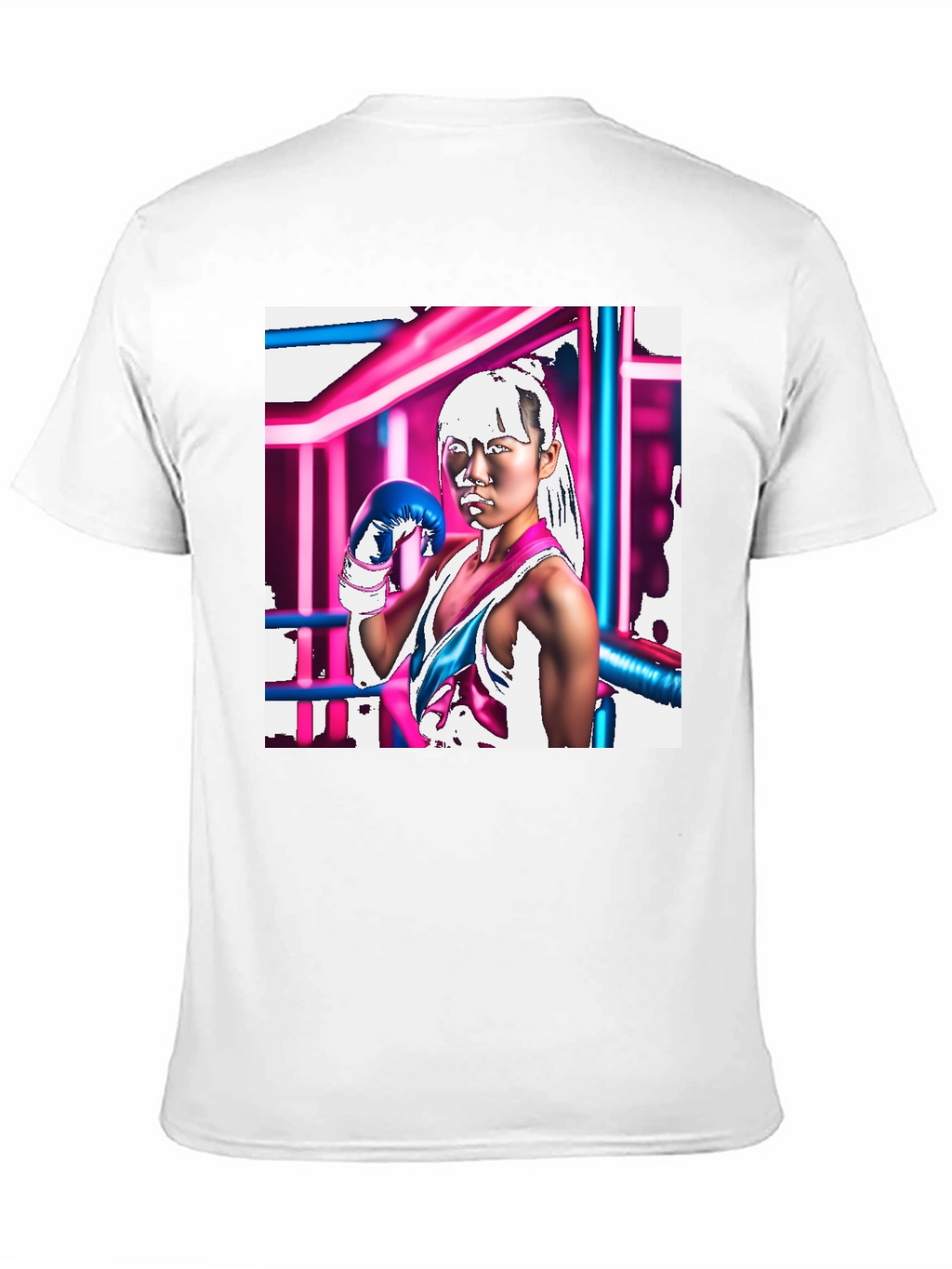 Cyberpunk Boxer Graphic Tee - Black