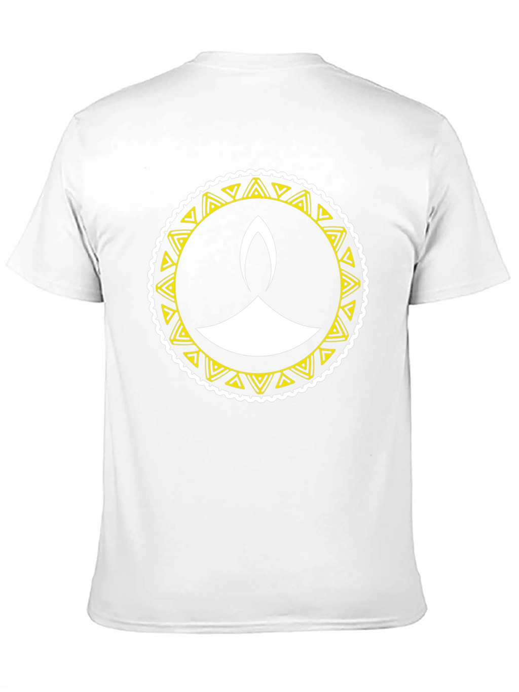 Diwali Lamp Graphic Tee - Black Cotton Blend
