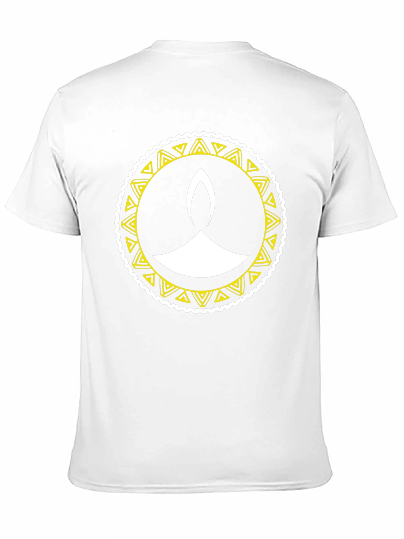 Diwali Lamp Graphic Tee - Black Cotton Blend