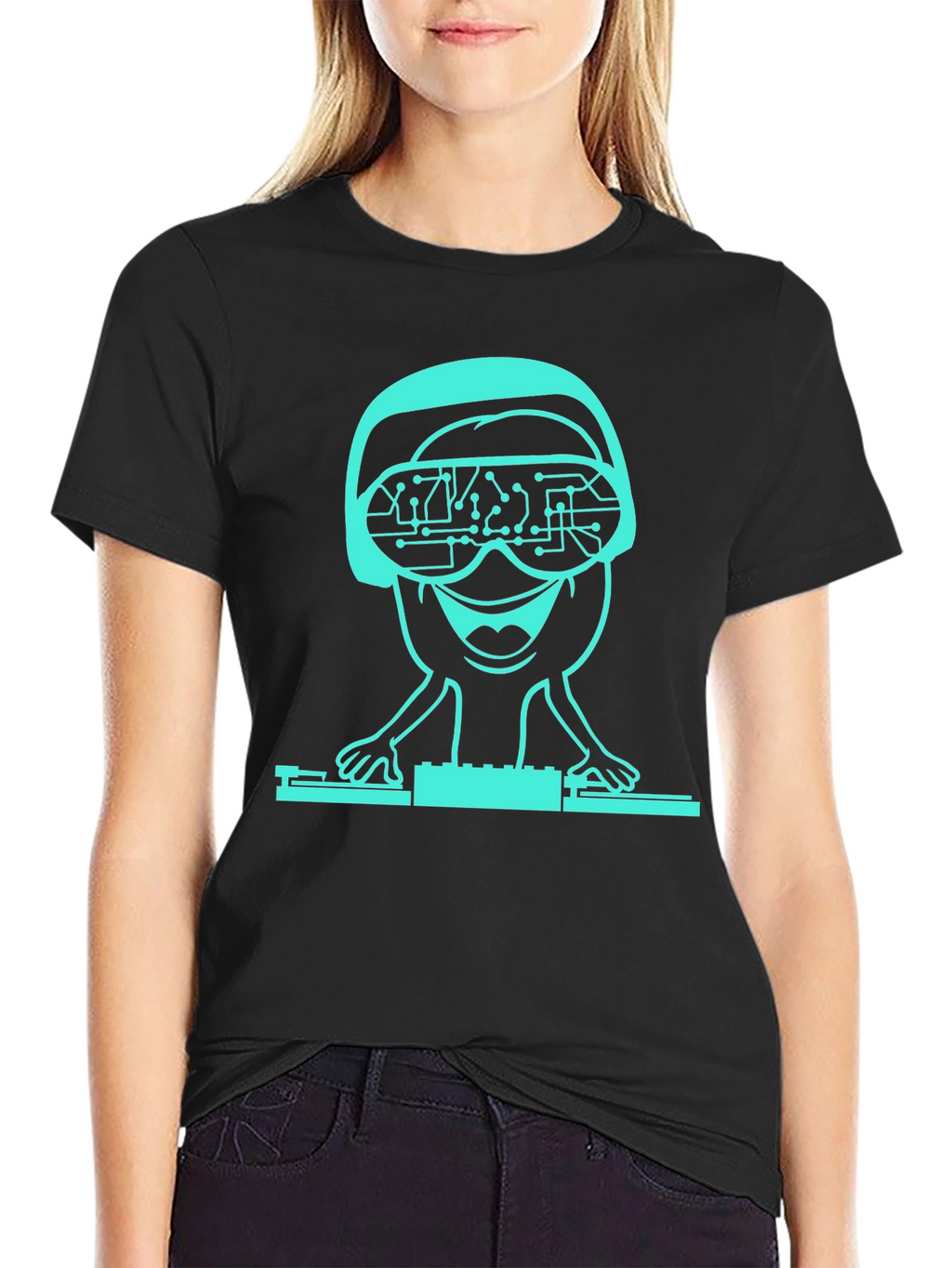 DJ Alien T-Shirt - Tech Headset Graphic Tee