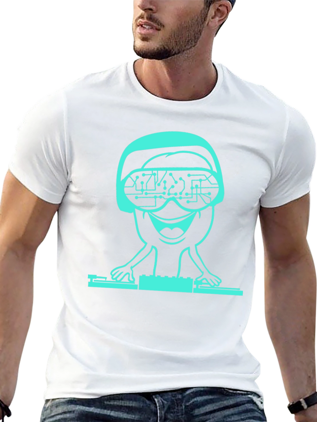 DJ Alien T-Shirt - Tech Headset Graphic Tee