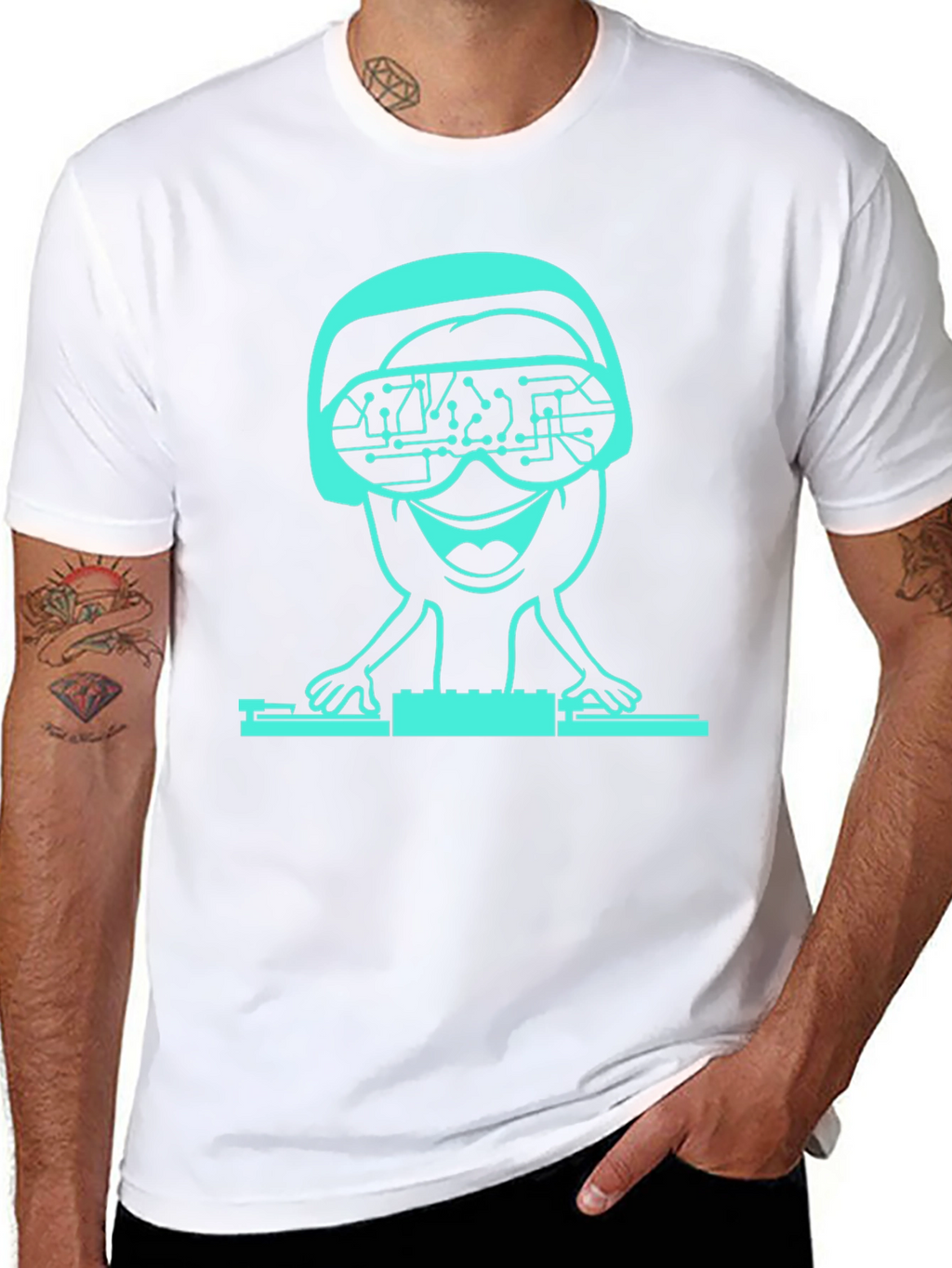 DJ Alien T-Shirt - Tech Headset Graphic Tee