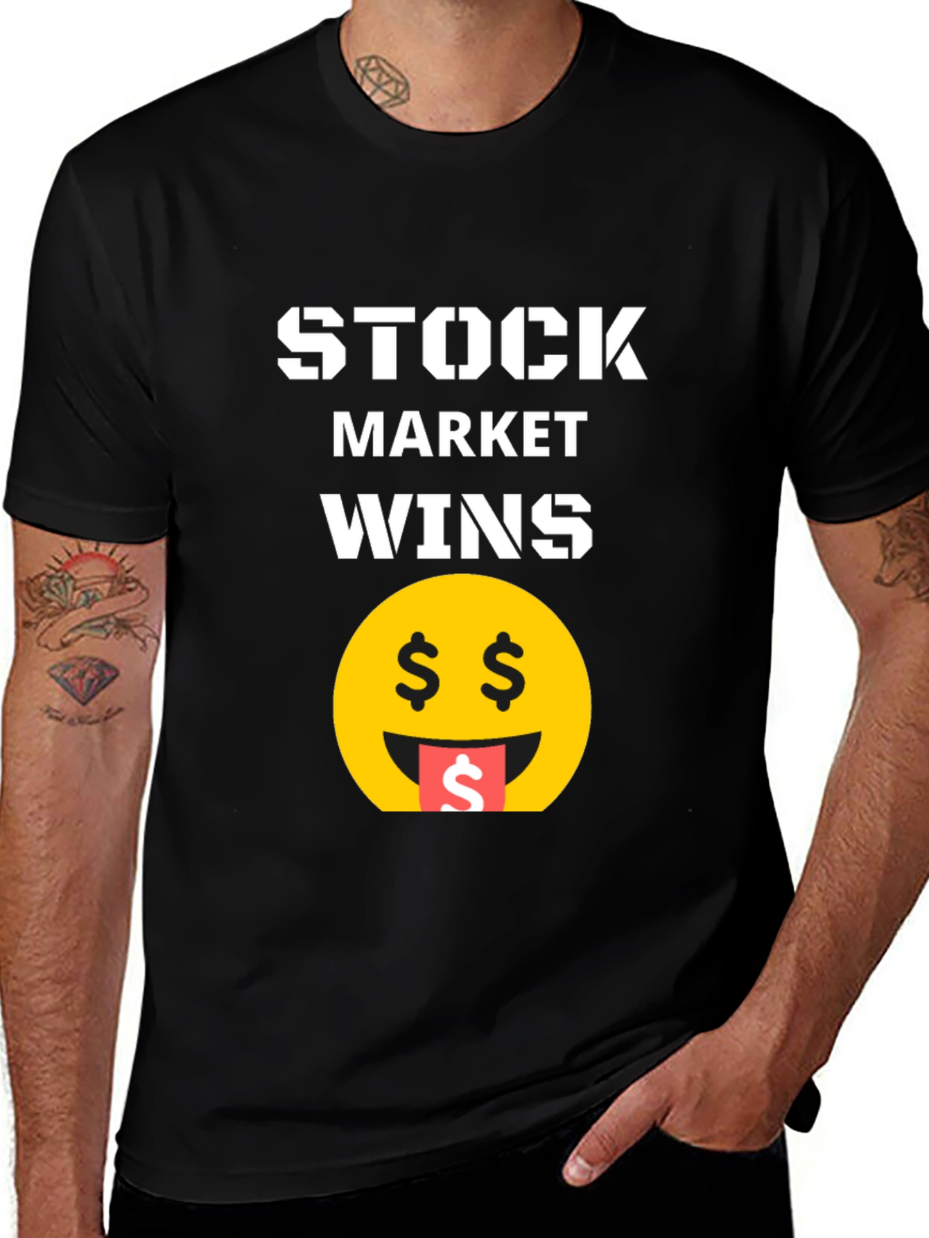 Stock Market Wins T-Shirt - Bold Graphic Tee