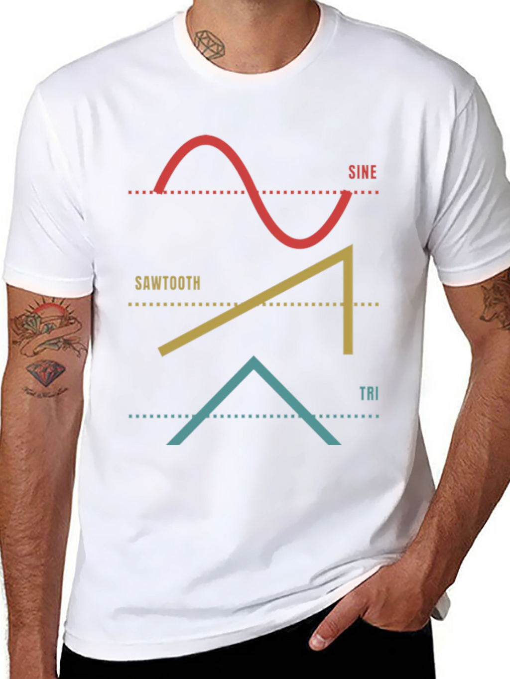 Sine Sawtooth Tri Wave T-Shirt
