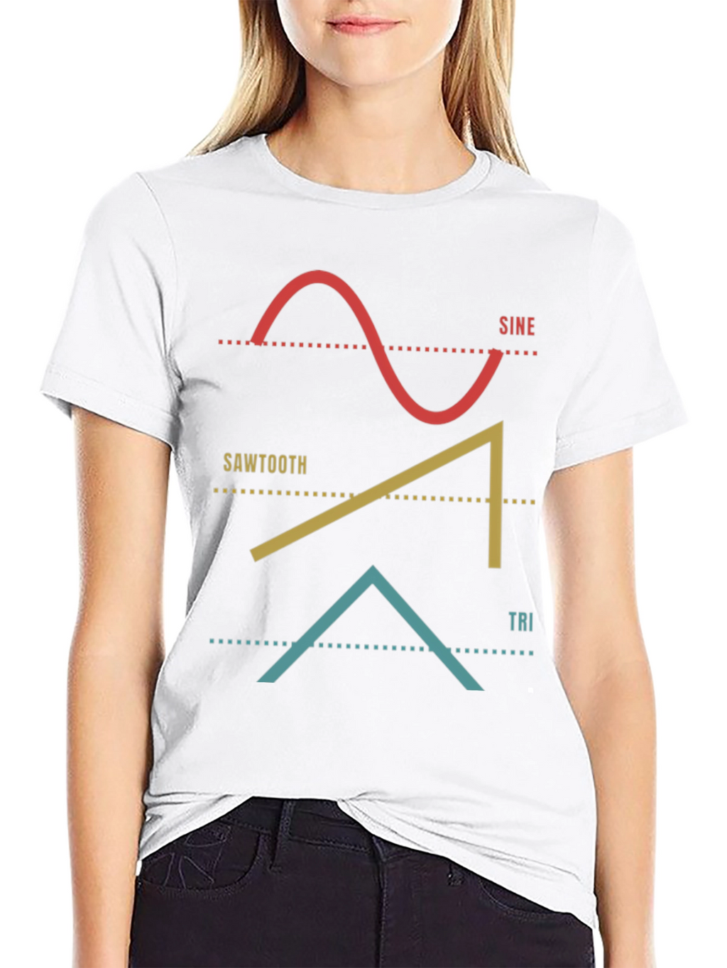 Sine Sawtooth Tri Wave T-Shirt