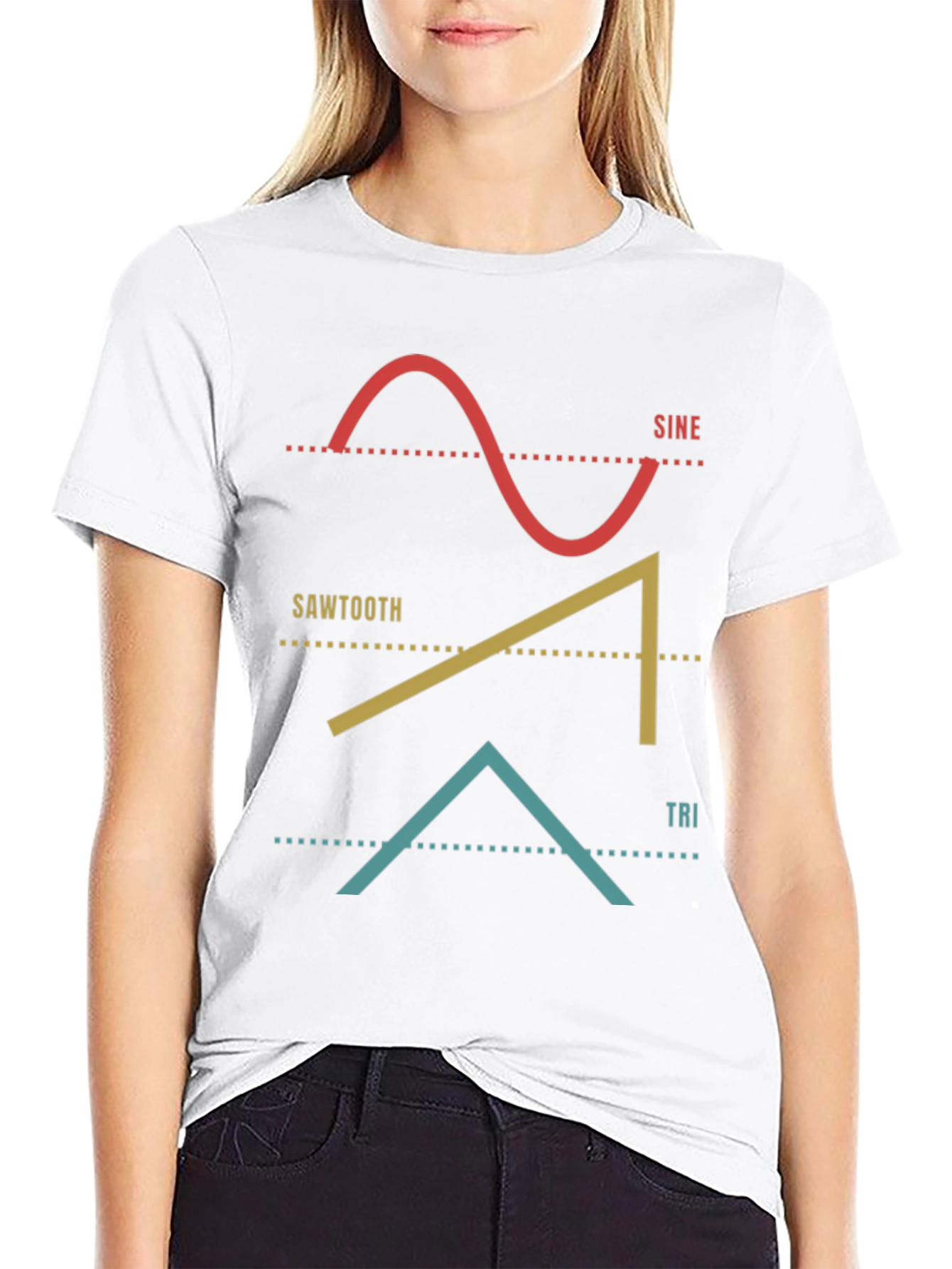 Sine Sawtooth Tri Wave T-Shirt