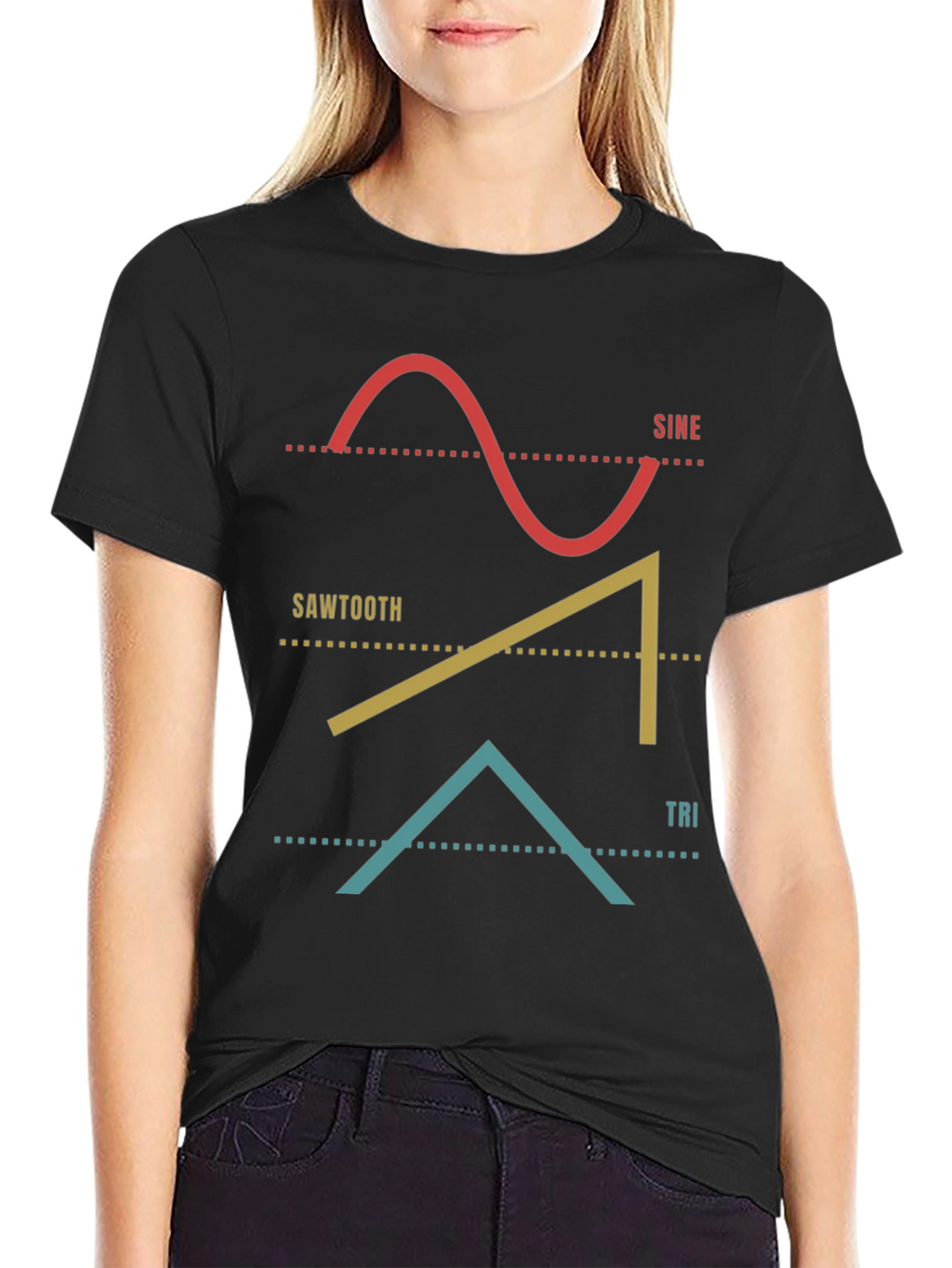 Sine Sawtooth Tri Wave T-Shirt