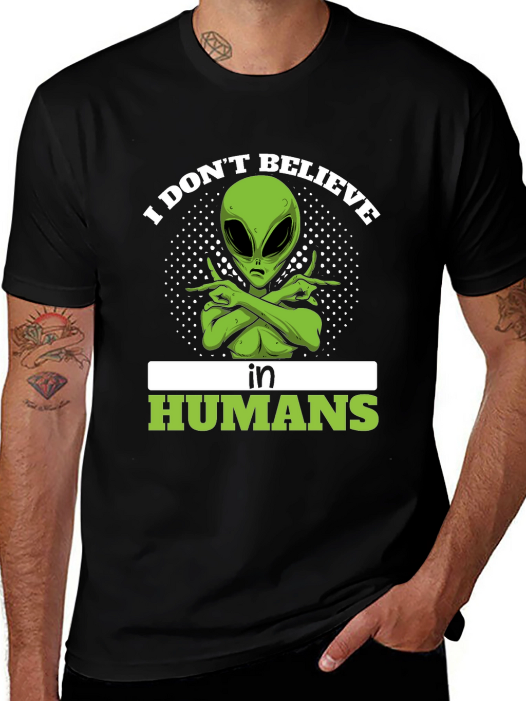 I Dont Believe In Humans Alien T-Shirt