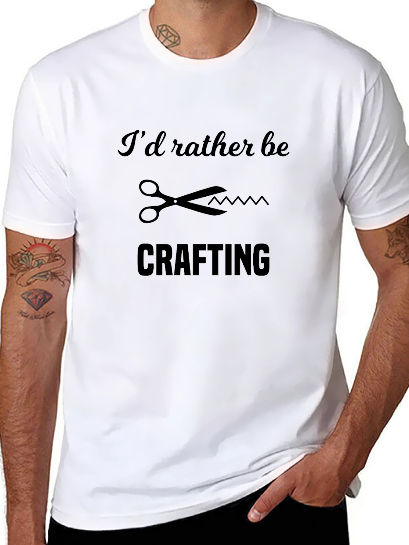 Crafting T-Shirt: Id Rather Be Crafting