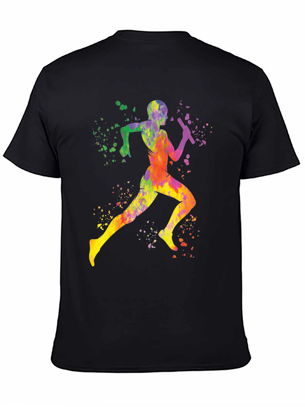 Colorful Runner Graphic T-Shirt