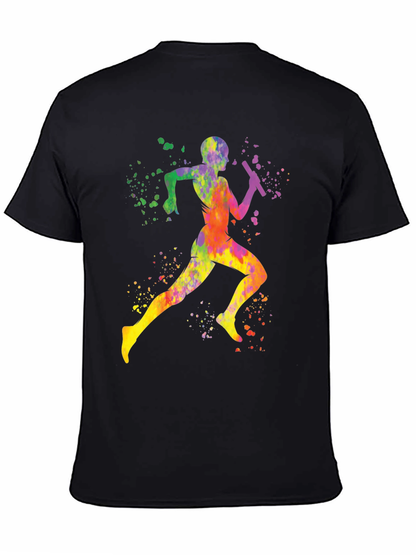 Colorful Runner Graphic T-Shirt