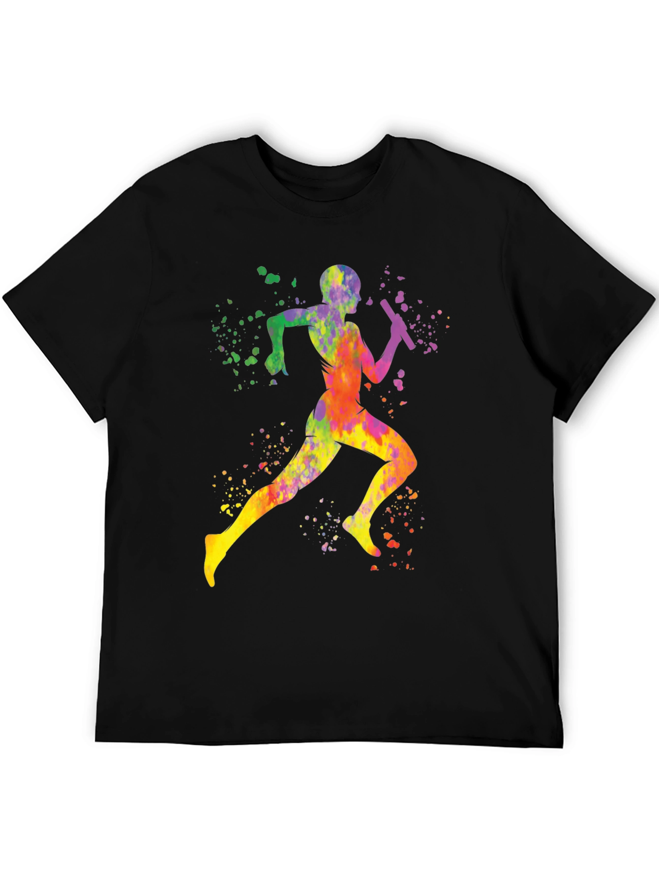 Colorful Runner Graphic T-Shirt