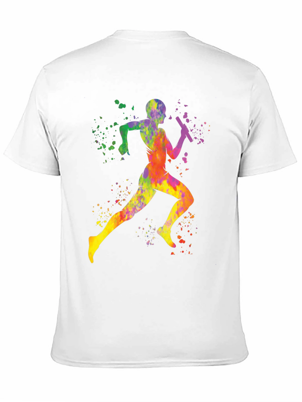 Colorful Runner Graphic T-Shirt