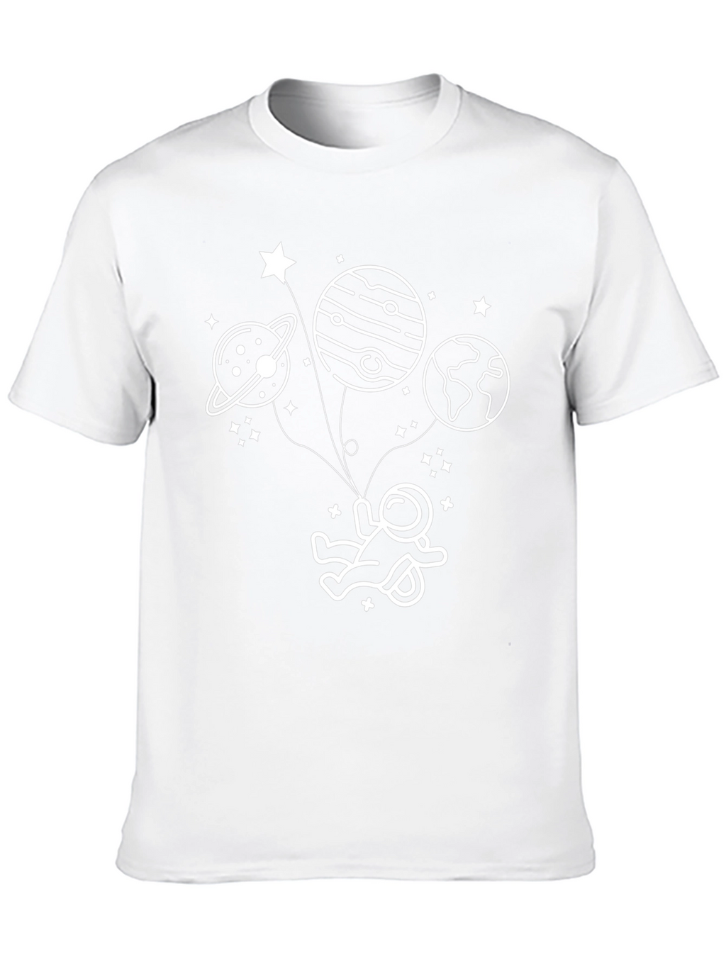 Astronaut in Space T-Shirt - Black