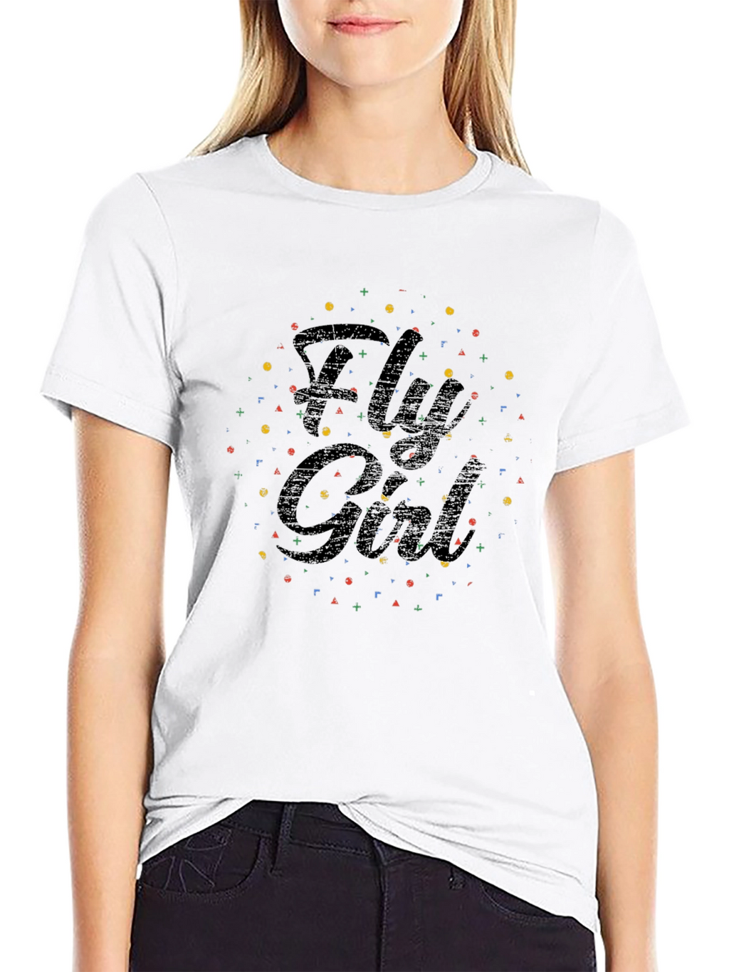 Fly Girl Black Graphic T-Shirt