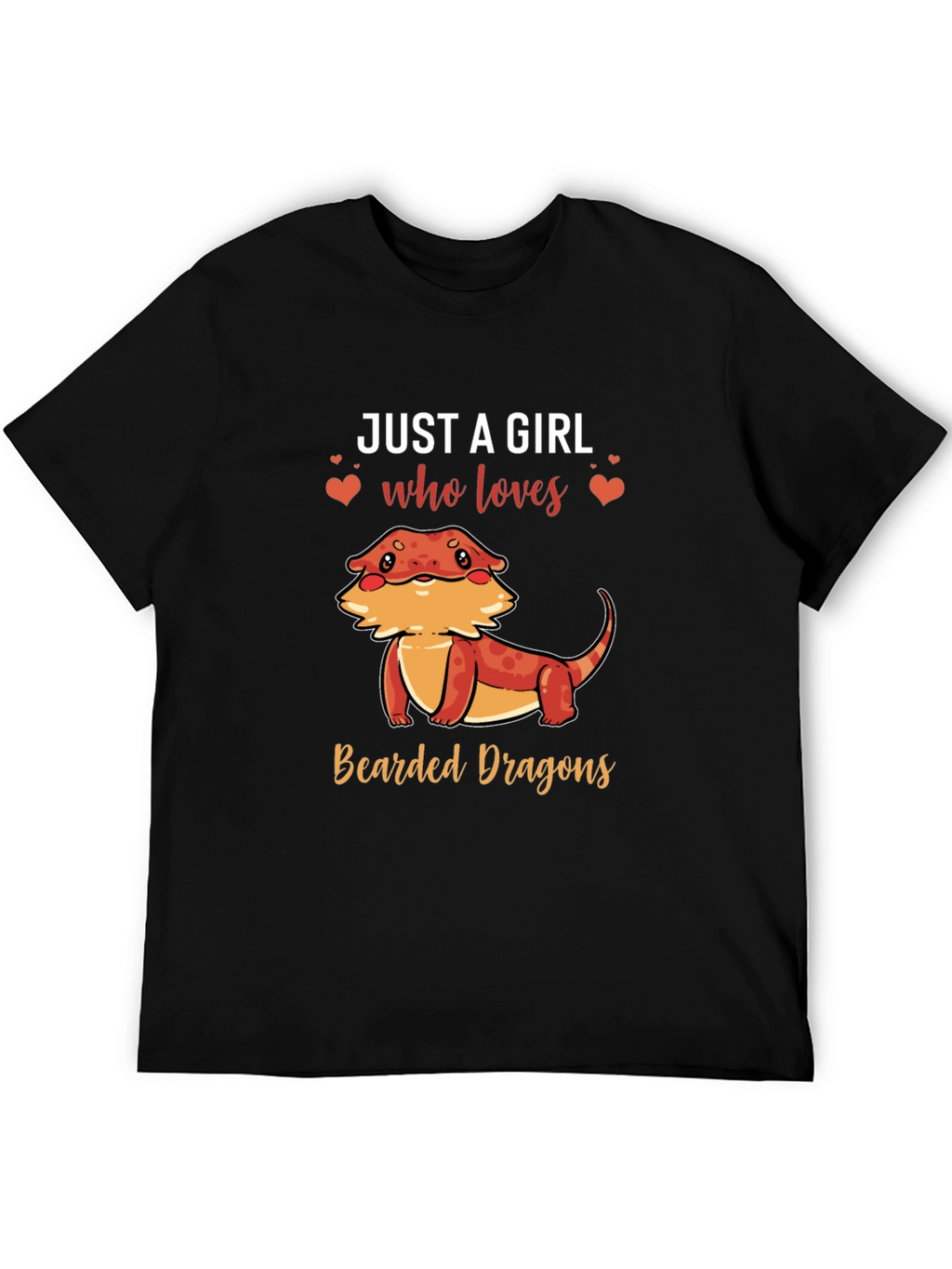 Girls Bearded Dragon T-Shirt Womens Reptile Tee