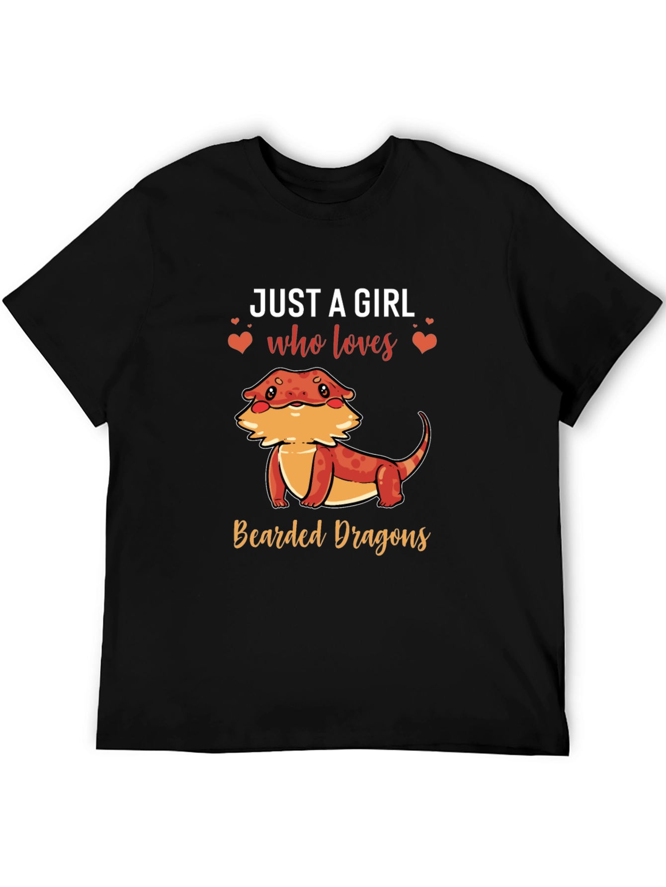 Girls Bearded Dragon T-Shirt Womens Reptile Tee