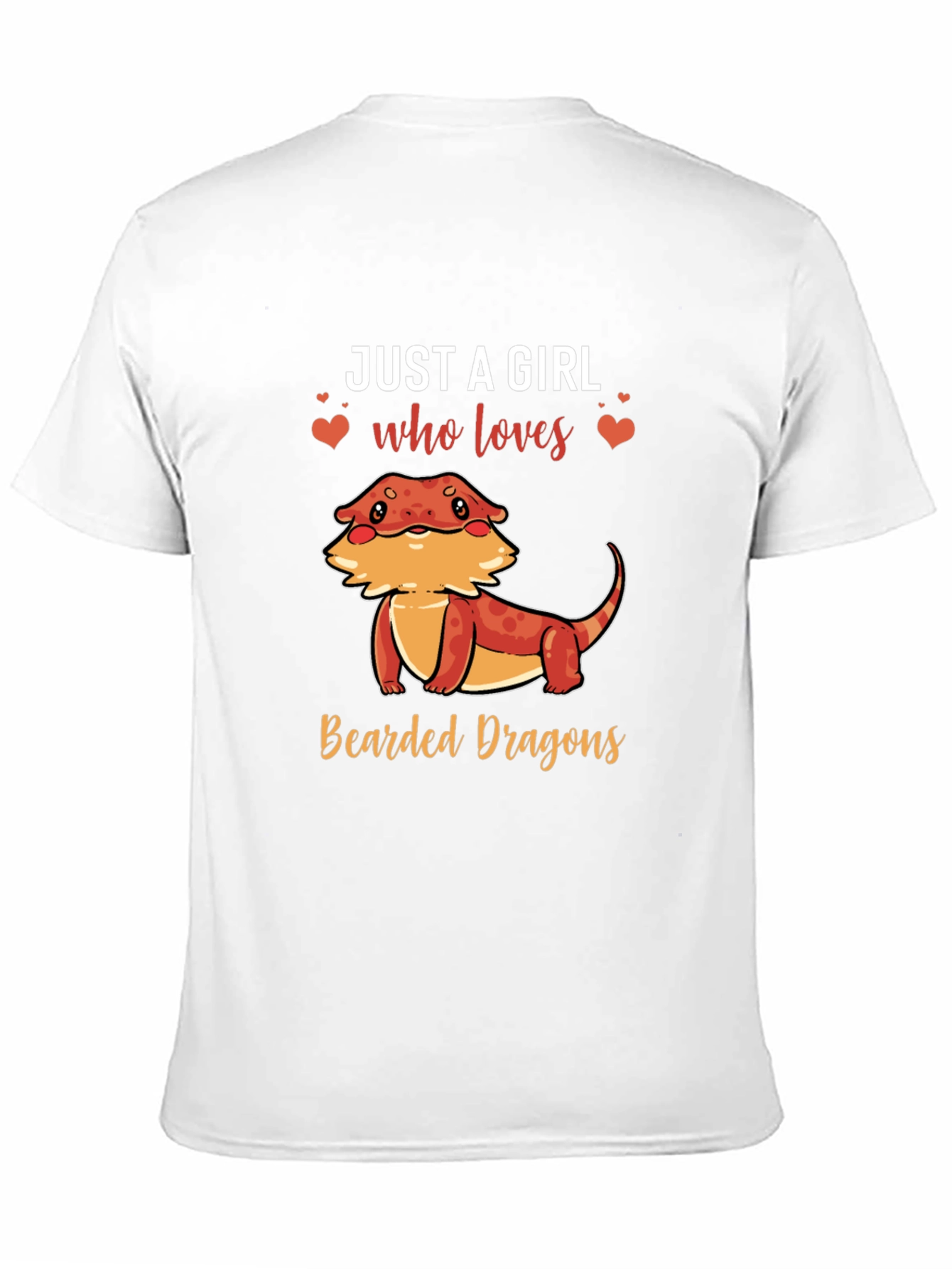 Girls Bearded Dragon T-Shirt Womens Reptile Tee